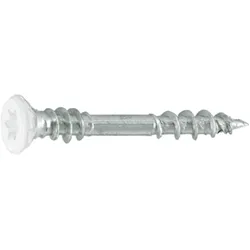 Profix, Schrauben, Verbindungsschrauben, Kopf weiss RAL 9010