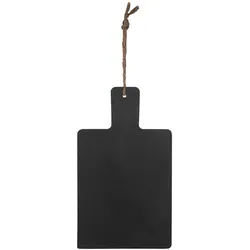 VEPATIM 6 Wand-Kreidetafel "Naturstein" aus Schiefer schwarz zum Aufhängen 11 x 19cm