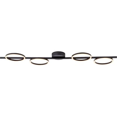 LED Deckenleuchte "MINI RITUS", schwarz, 1, H: 7cm, 1 Stk., SCHÖNER WOHNEN-KOLLEKTION, Leuchten, SCHÖNER WOHNEN Kollektion, 3-Stufen Dimmer, Memoryfunktion, LED Deckenleuchte