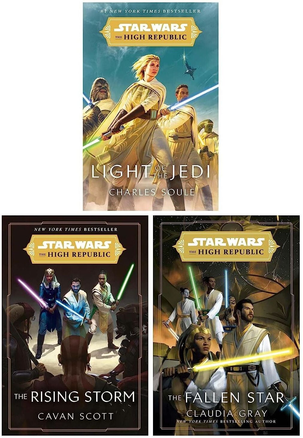 Penguin Star Wars: The High Republic Series 3 Books Collection Set (Books 1-3) (Light of the Jedi, The Rising Storm & The Fallen Star)
