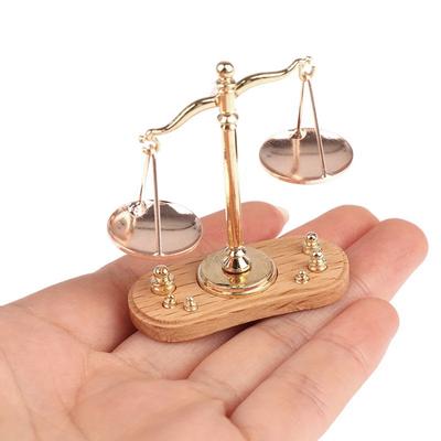 Miniature Accessories Antique Justice, Scale Model, Mini Vintage Balance Scales Ornament, Kids Gift For Home Miniature Accessories Antique Justice, Scale Model, Mini Vintage Balance Scales Ornament, Kids Gift For Home