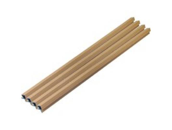 HOME DELUXE Profil d'angle WPC SANO , pour revêtement de façade DUVAR (lot de 4, teck)