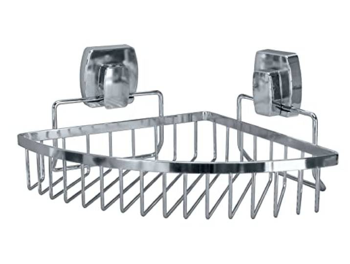 Kleine Wolke Korb dreieckig Levana, Wandaccessoire, Farbe Silber, Material: Metall chromiert