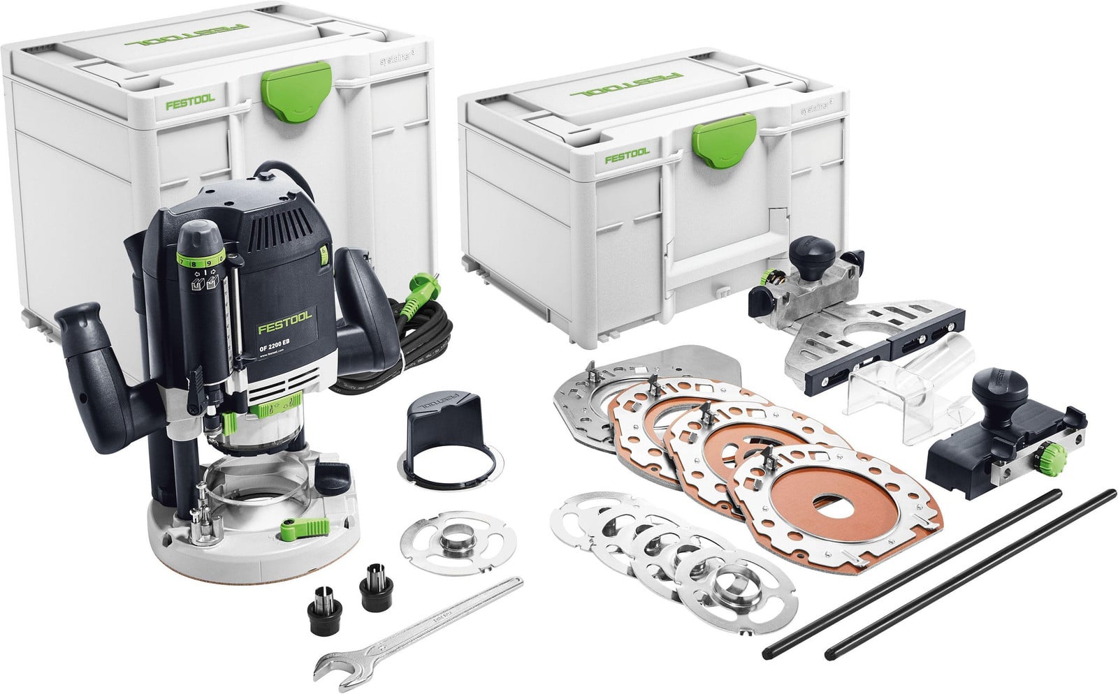 Festool OF 2200 EB bovenfrees 2200 W met accessoire set en Systainer (576220)