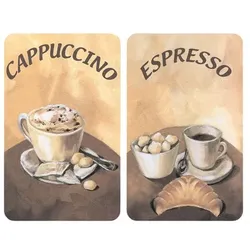 Wenko 2er-Set Herdabdeckplatte Universal »Kaffee« braun, 30x52 cm
