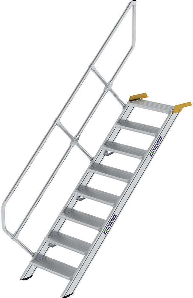 Industrietreppe, Alu-Stufen, Stufenbreite 800 mm, 8 Stufen MUNK