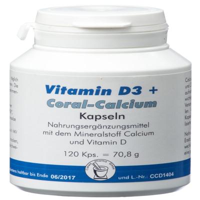 Vitamin D3+Coral Calcium Kapseln 120 St