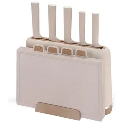 Maestro Zestaw noży + desek MR-1412-BEIGE, Messerblock, Beige