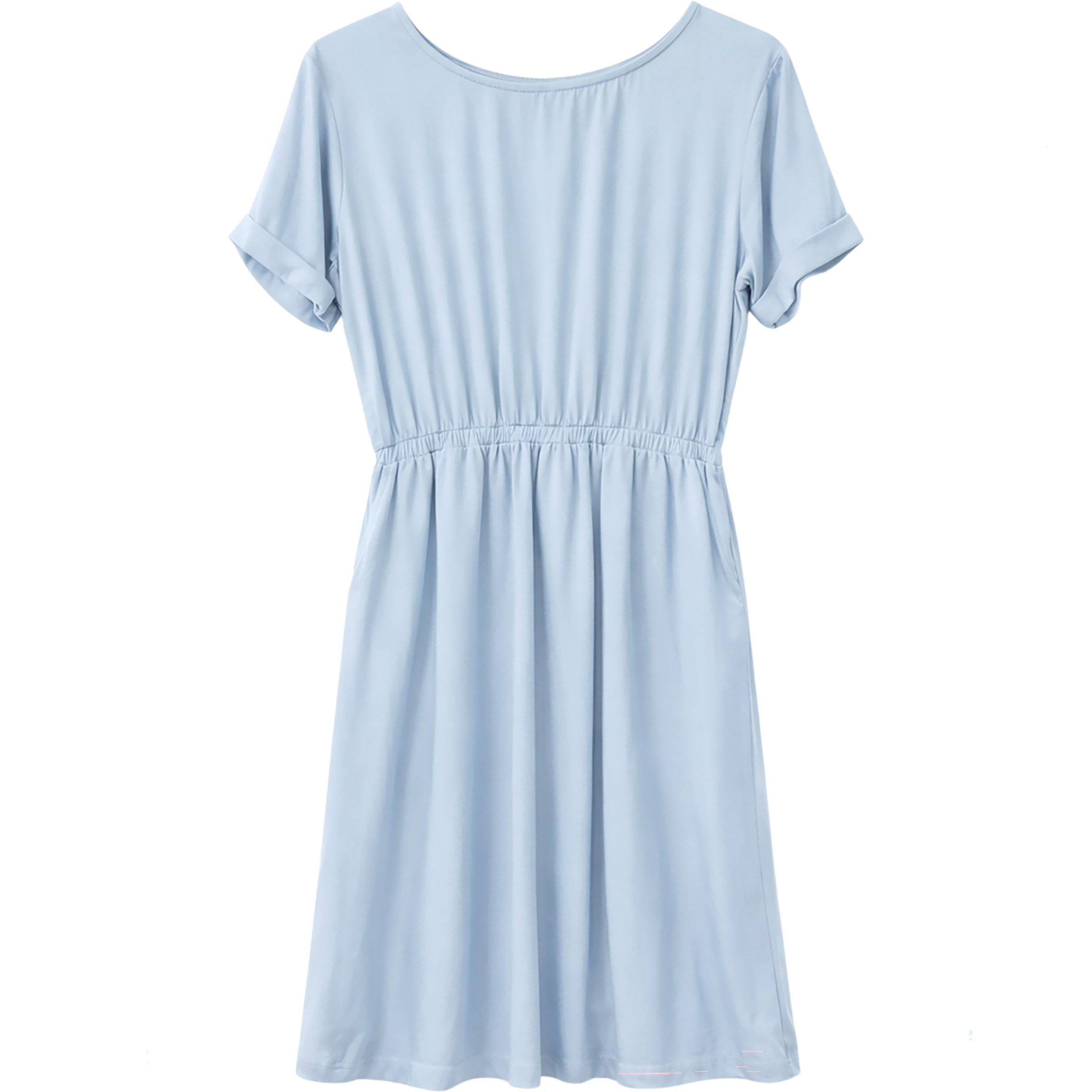 Mazine Viscose Midi Kleid Damen Kleider blau Größe L Lifestyle Hautfreundlich