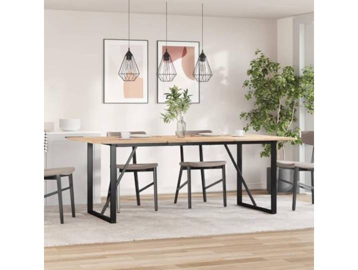 PHGTYUK Esstisch-Gestell O-Form 180x80x73 cm Stahl Pulverbeschichtet, Robust, Montageplatte mit Vorbohrungen, Für Tischplatte bis 180 cm