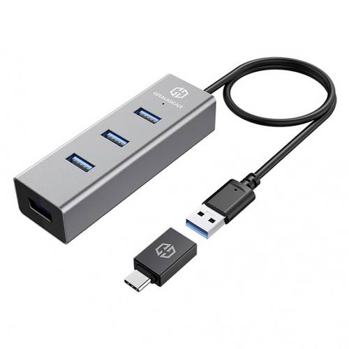 GrauGear G-HUB4-AC USB-Hub 4 Port USB-A USB 3.0 5 GBit/s mit USB-C Stecker G-HUB4-AC