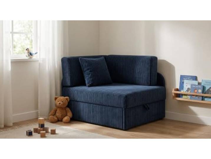 Family Meble Kinder-Schlafsofa Denis Idylla mit Bettkasten, ausziehbar – Variante Beige