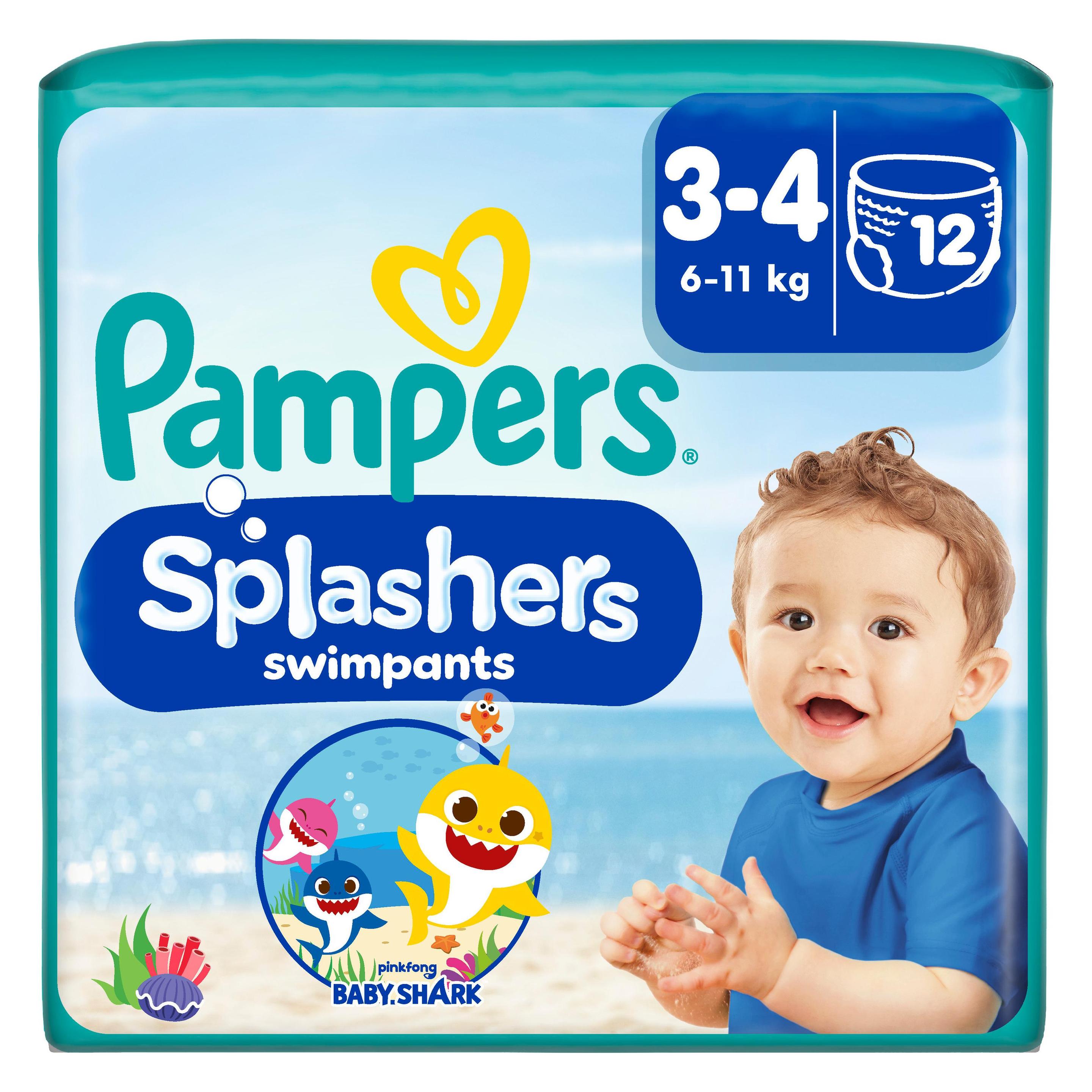 Pampers Splashers (Gr. 3, Gr. 4, 12 Stk.) (8001090698346)