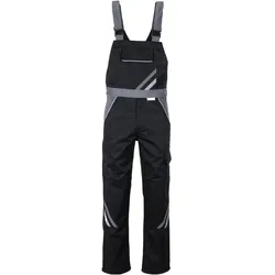 Planam, Arbeitshose, Latzhose schwarz/schiefer/zink 62 (62)