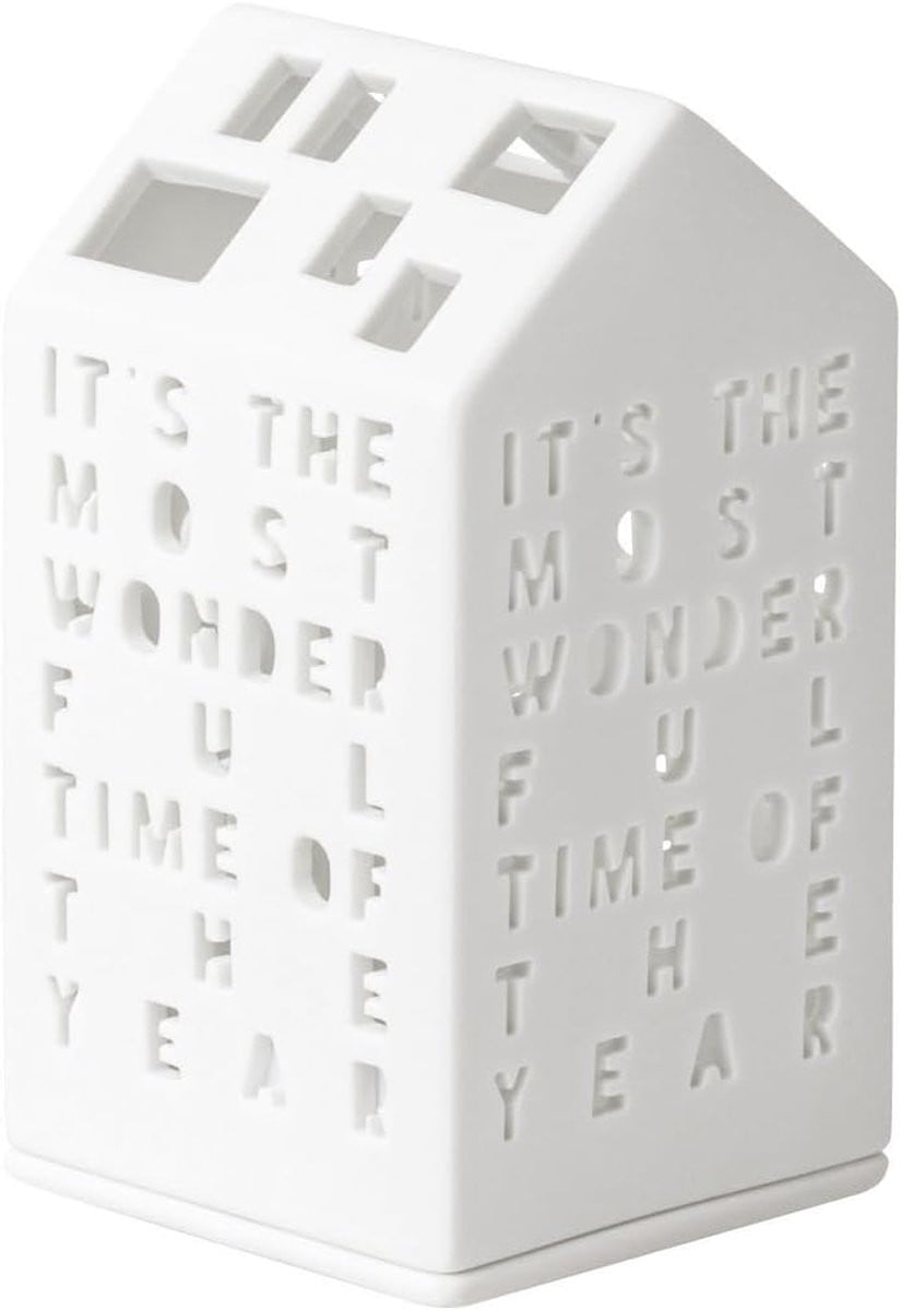 Räder Porcelain Village House Kerstdecor voor Tealights