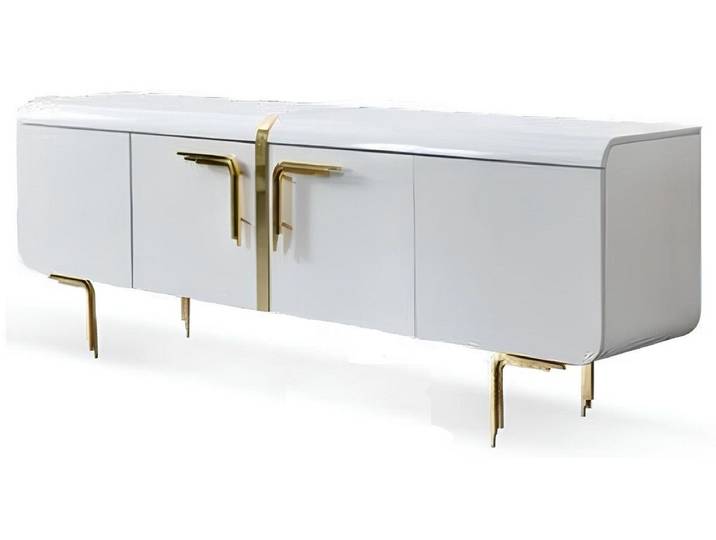 Xlmoebel Sideboard Luxuriöses weißes Sideboard mit elegantem Design und Stauraum (Sideboard, Sideboard), Hergestellt in Europa