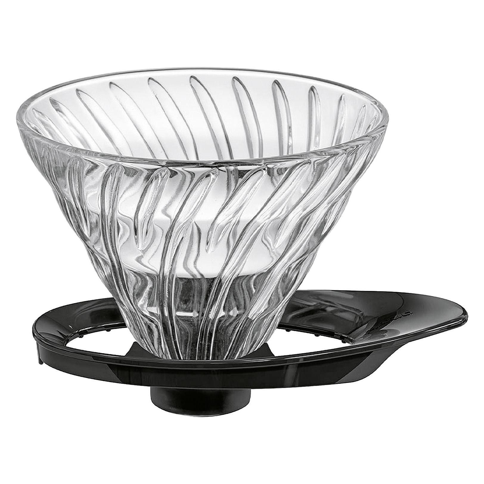 Hario Glas Drip V60-02 - Schwarz (1.68 l) (Hario-VDGR-02B)