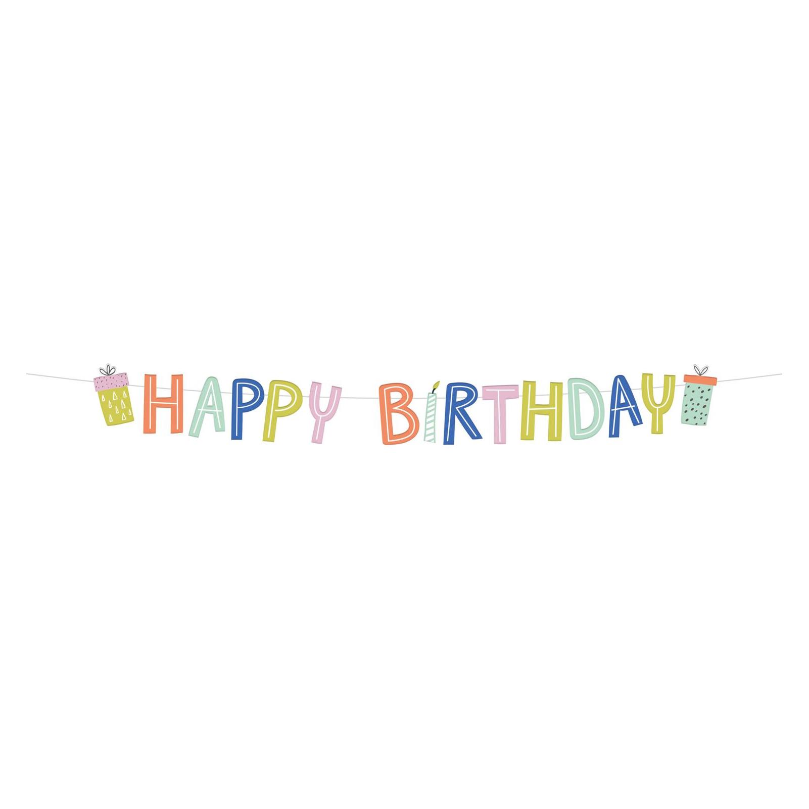 Folat Buchstabengirlande Eco Party 1,5 Meter (1 Stk.) (62832)