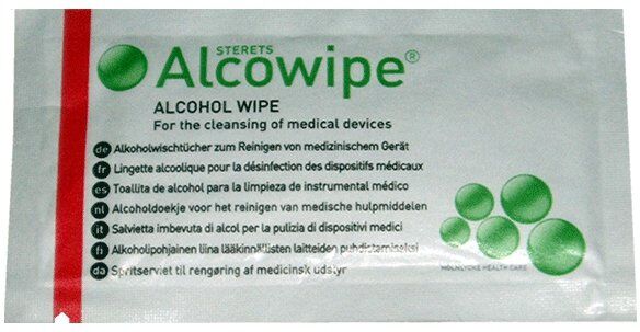 Lingettes nettoyantes alcoolisées ElectraStim x10