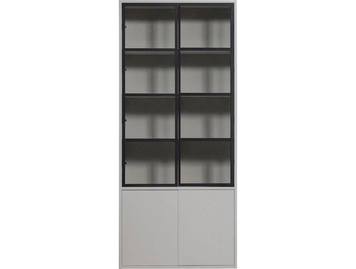 WOOOD Vitrine Basic mit vier Türen, Breite 101 cm