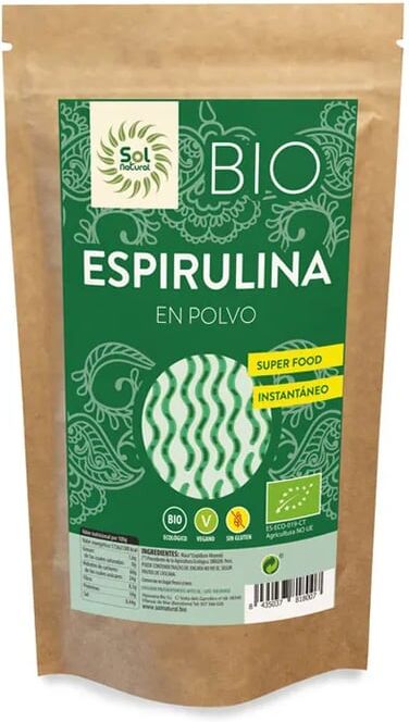 Sol Natural Spirulina Em Pó Bio 125g
