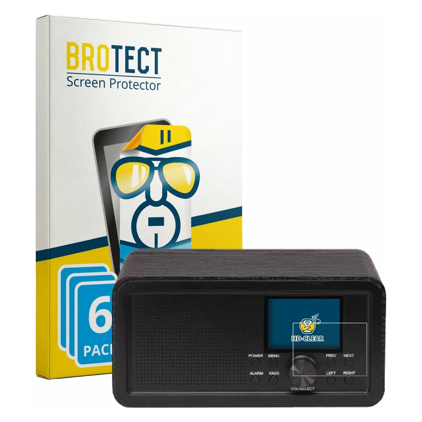 Brotect Schutzfolie für Denver DIR-200 Displayschutz Displayschutzfolie Folie Klar Transparent (4265142)