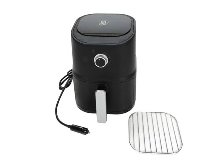 All Ride Luftfritteuse 24 V – Elektrische Fritteuse für LKW – kompakt 3 l Fassungsvermögen 250 W – Kabel 73 cm – Schwarz