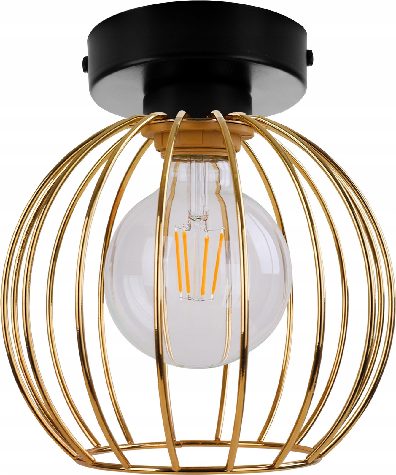 LightHome Moderne Plafondlamp met Goudkleurige Draad en Led