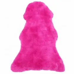 FELL Deutsches Merino Lammfell Schaffell Fuchsia Pink ca. 125 cm