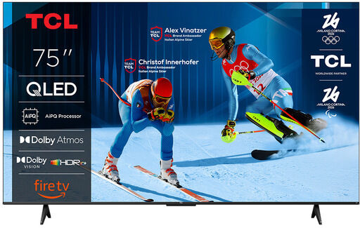 TCL T6C Serie Smart TV QLED 4K 75'' 75T6C, Dolby Vision & Atmos, HDR10+, Fire TV