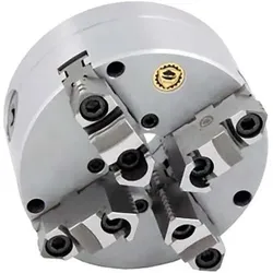 Optimum LED, Zubehör Maschine, Stürmer - Optimum BISON Vierbacken-Drehfutter Guss Camlock, zentrisch spannend Ø 200 mm DIN ISO 702-