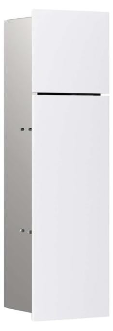 Emco Asis Pure toiletmodule 60 cm - Inbouwmodel met glazen front, linksdraaiend