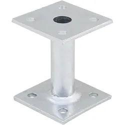 Pitzl, Holzverbinder, Pfostenträger Holzverbinder, starrer Stützfuss H 100 mm Platten 80x80x5mm (Stützenfuss, 1 Stk.)