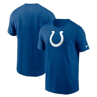 T-Shirt NIKE "Nike T-Shirt Indianapolis Colts Nike Logo Essential", Herren, Gr. XL, blau, 100% Baumwolle, Shirts T-Shirt