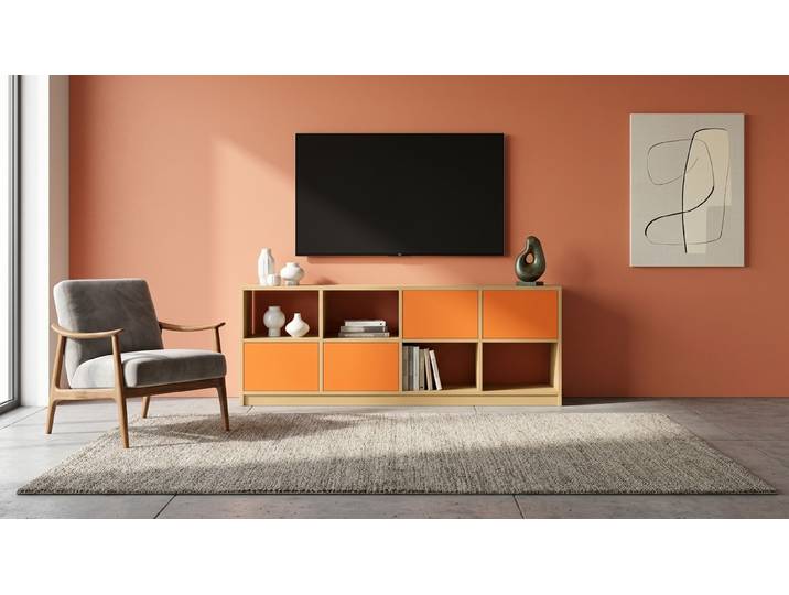 Langes Sideboard nach Maß – gratis Magazin Buche Natur geölt