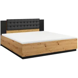 BETT 140/200 Alec Holz und Schwarz