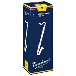 Vandoren Traditional 3,0 Bass-Klarinette 5er Pack - Blätter