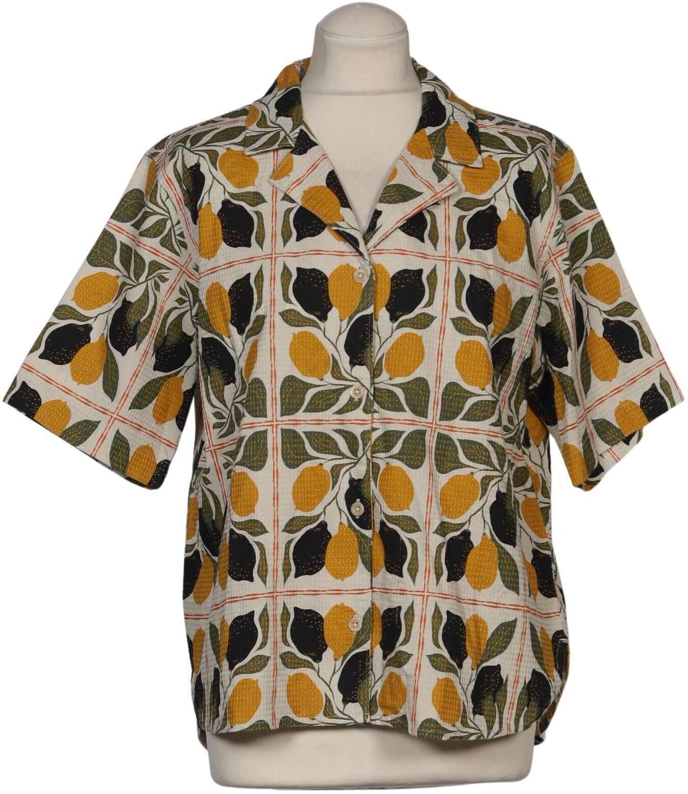 Dedicated Damen Bluse, Mehrfarbig, Gr. M, Baumwolle - Second Hand