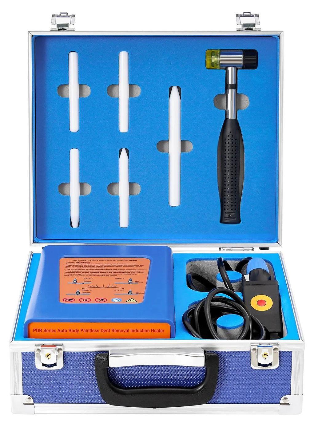Auto Karosserie Dellenreparaturgerät - Induktions Dellenentferner - 1,38 kW 150 kHz 220V - 160 cm Kabel - Blau