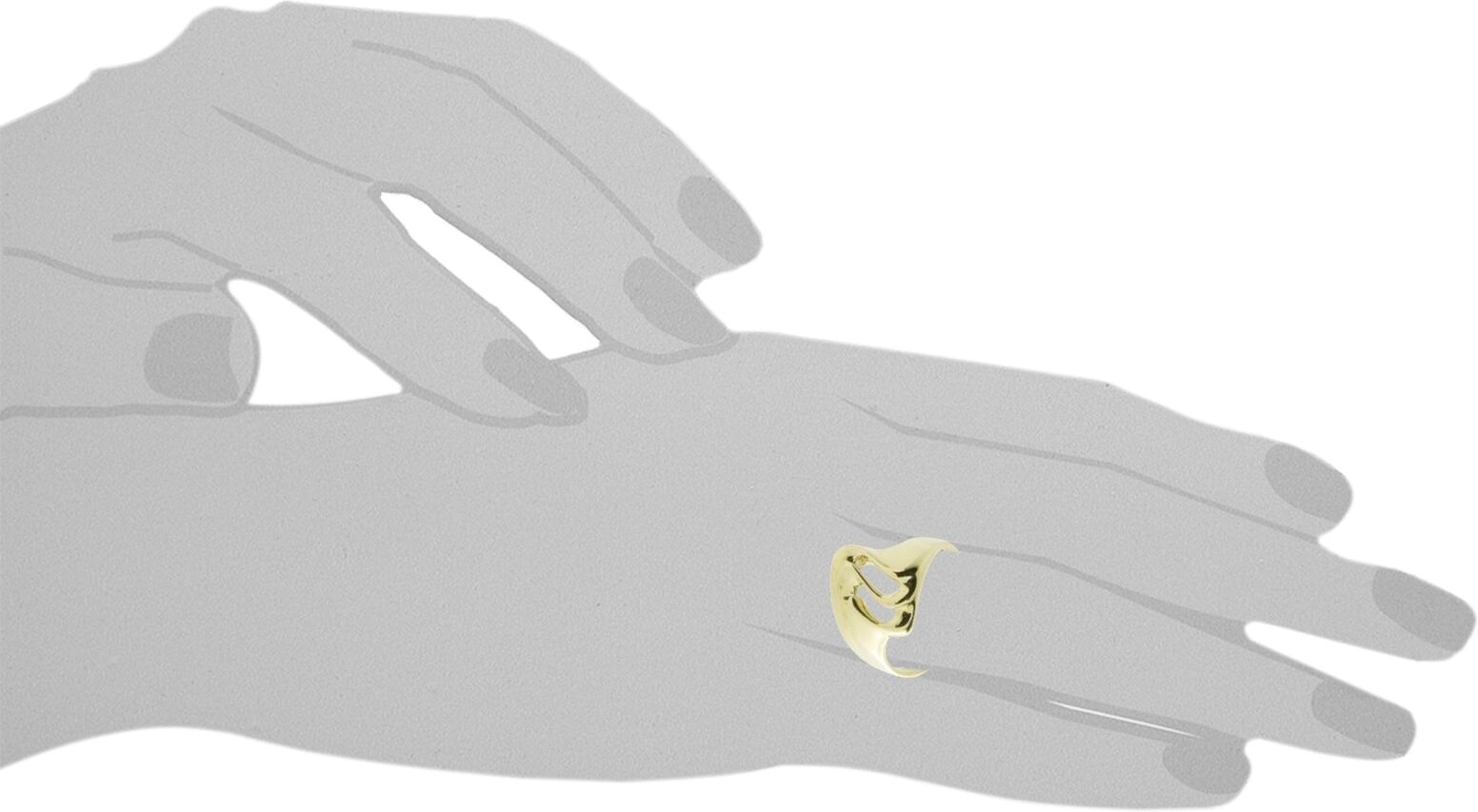 Fingerring OSTSEE-SCHMUCK "Ostsee-Schmuck Ring Moni Ring Moni" Gr. 58, gold (weiß, neutral), Fingerringe, Damen, 58 (18,5), Gelbgold 333, Fingerring