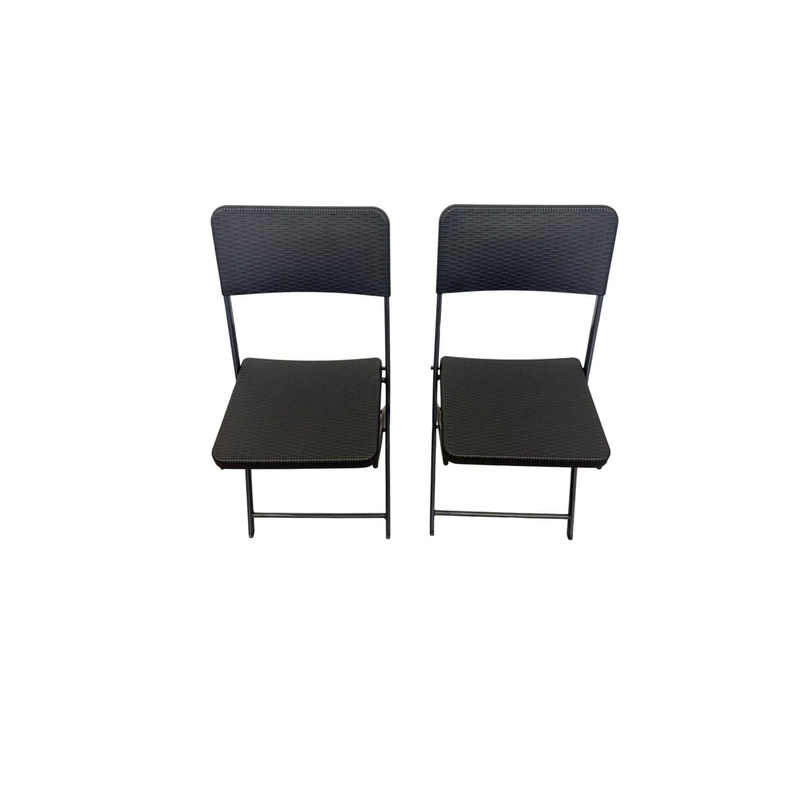 Sedex Sedex Klappstuhl 2er Set Mila – Schwarz/Anthrazit