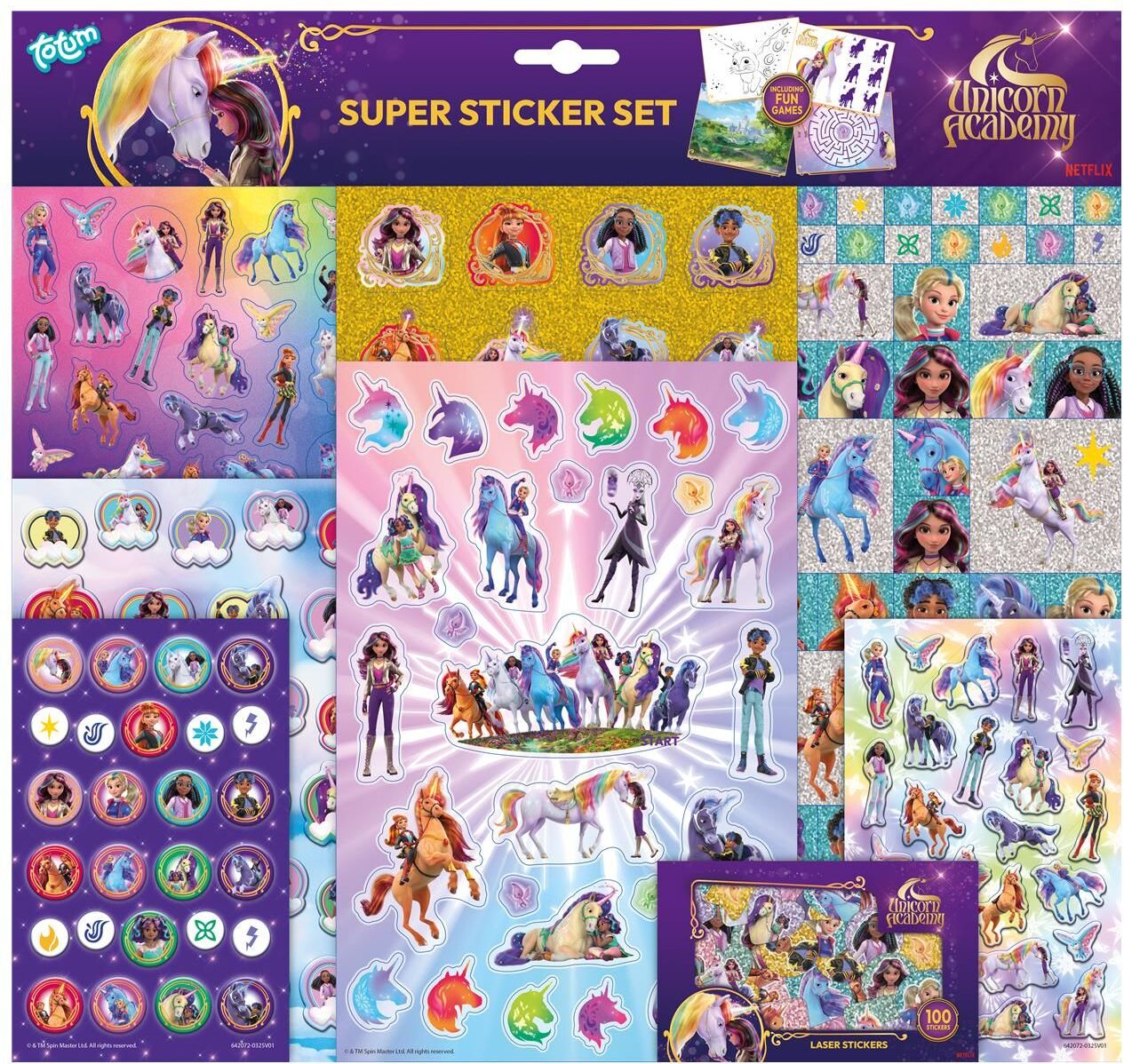Totum Netflix: Unicorn Academy - Super Sticker Set (TT642072)