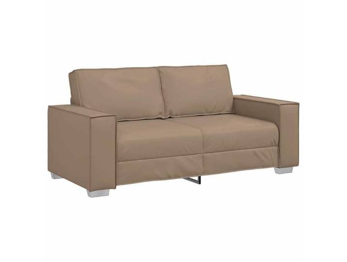 CHIC Canapé Deux places Cappuccino 180 cm Simili Cuir Cappuccino 180x78x84 cm avec revêtement Contre l'usure pour Salon kzh18g