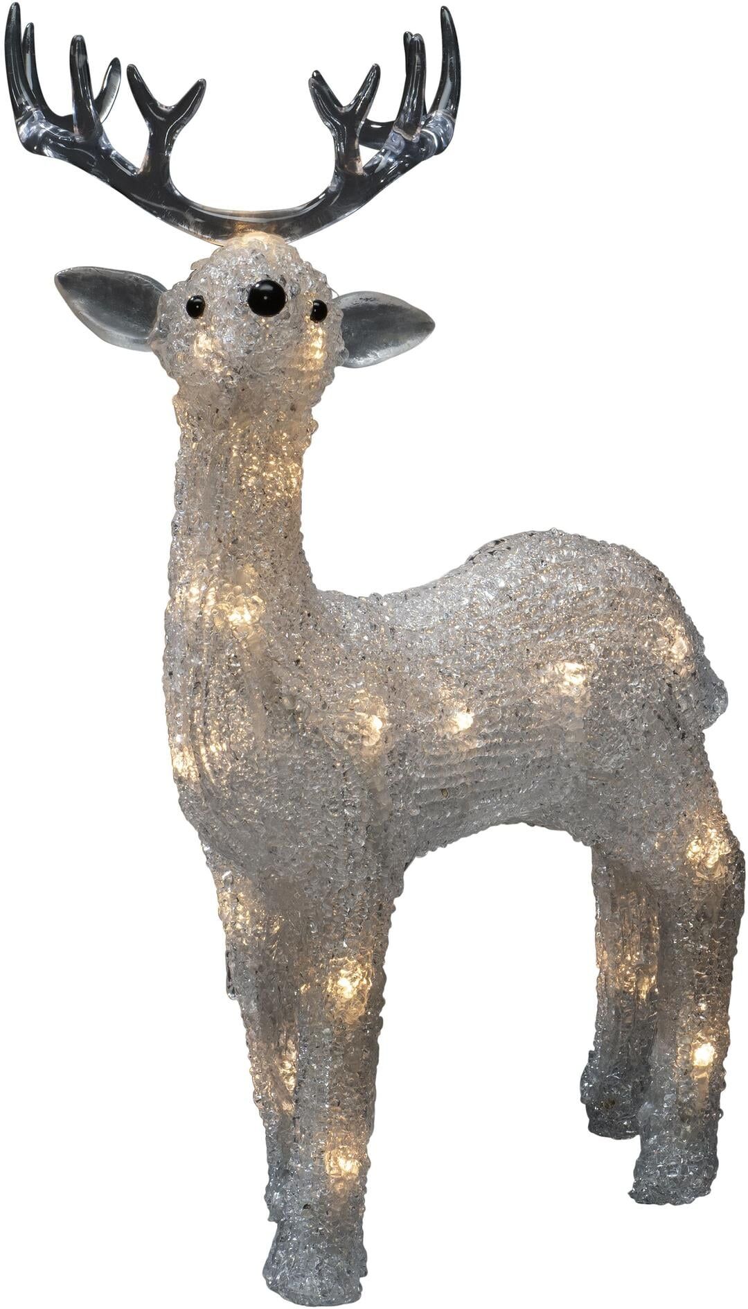 KONSTSMIDE LED Dekofigur "Acryl Rentier", transparent, H: 31,5cm, Leuchten, LED Dekofigur transparent H: 31,5cm
