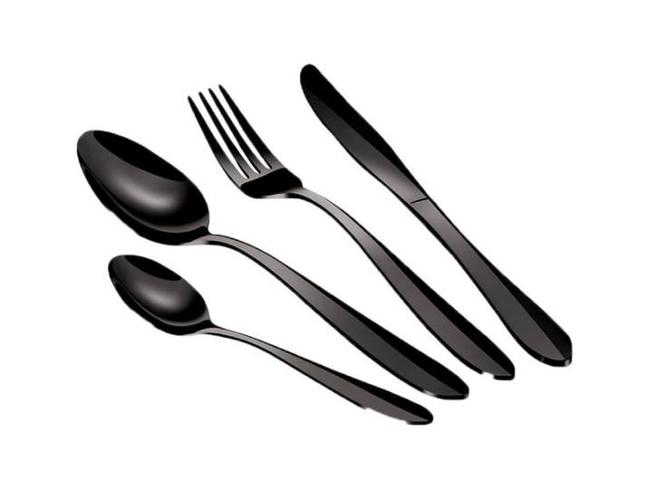 Berlinger Haus 24-teiliges Besteck-Set schwarz