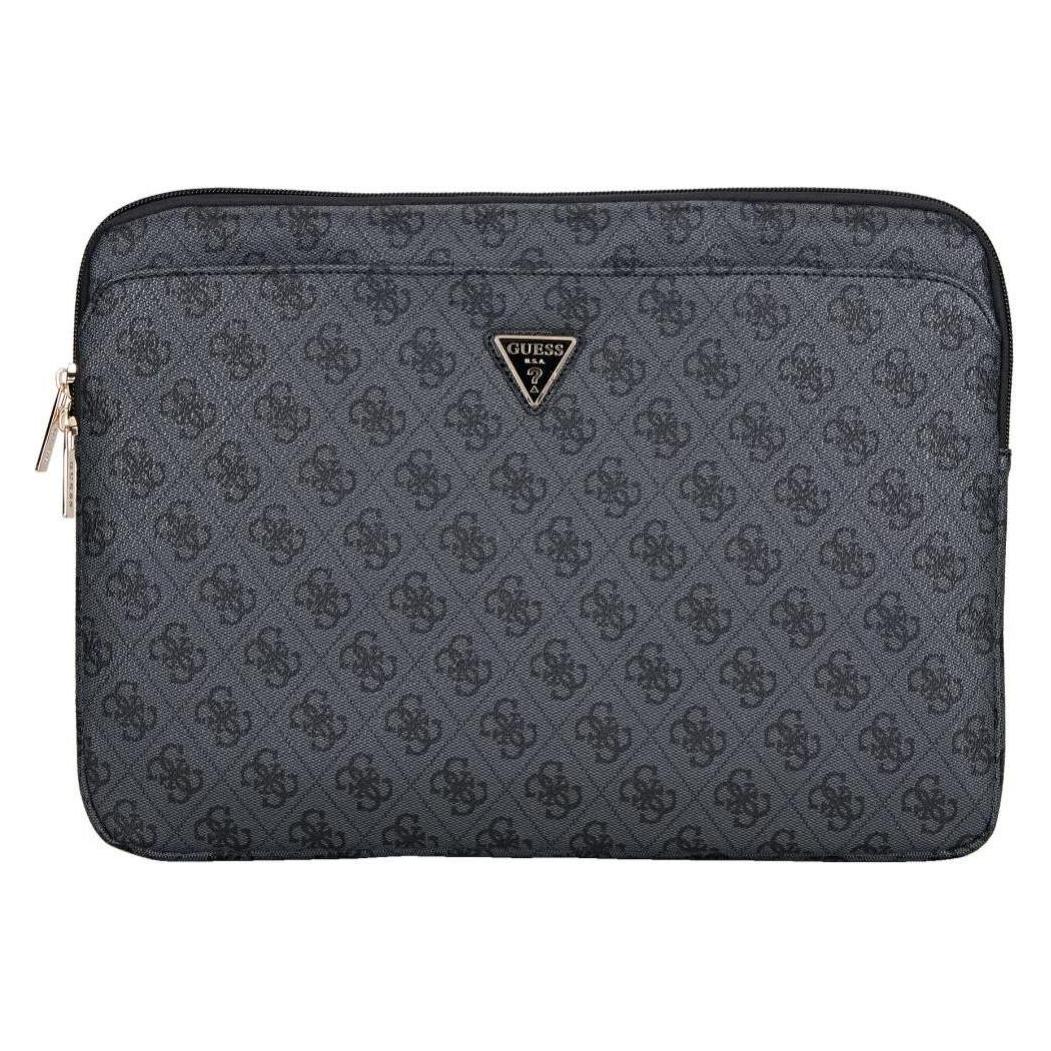 Guess Bag Sleeve 14" 4G Zipper Pocket Triangle Logo black (14", Apple) (GUCS14ZP4DPTK)