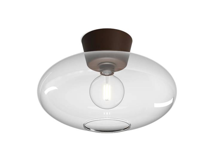 Belid Bullo Deckenleuchte XL Klarglas Ø38cm Oxid