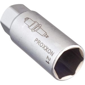 Proxxon Zündkerzenschlüssel 23552, Steckeinsatz, 21 mm Schlüsselweite, Sechskant, Aufnahme 3/8 Zoll