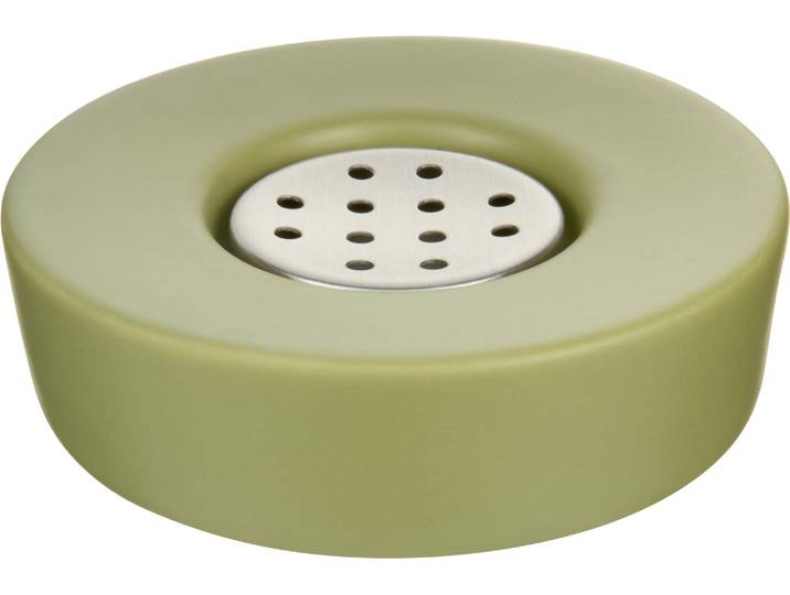 Seifenschale Zylo oliv - inox