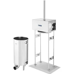 Royal Catering Wurstfüller Wurstfüllmaschine Wurstmaschine Edelstahl Wurstpresse 15 L 260 W, Fleischwolf, Silber